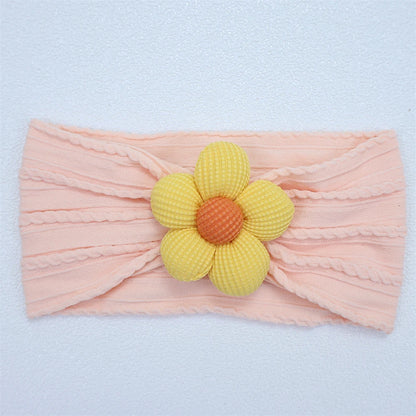 New Flower Nylon Girl Hairband Elastic Soft Baby Headband for Children Turban Headwear for Newborn Baby Kids Hair Accessories
