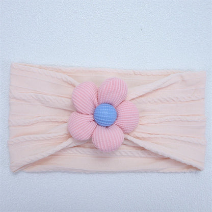 New Flower Nylon Girl Hairband Elastic Soft Baby Headband for Children Turban Headwear for Newborn Baby Kids Hair Accessories