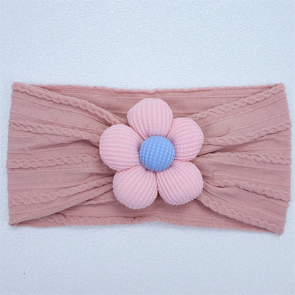 New Flower Nylon Girl Hairband Elastic Soft Baby Headband for Children Turban Headwear for Newborn Baby Kids Hair Accessories
