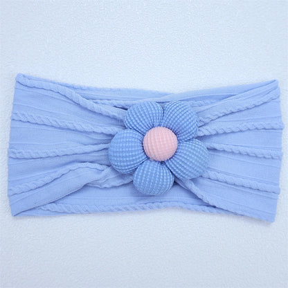 New Flower Nylon Girl Hairband Elastic Soft Baby Headband for Children Turban Headwear for Newborn Baby Kids Hair Accessories
