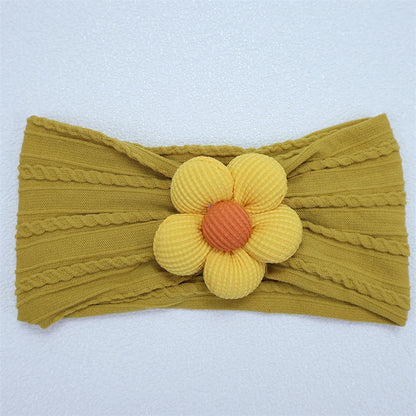 New Flower Nylon Girl Hairband Elastic Soft Baby Headband for Children Turban Headwear for Newborn Baby Kids Hair Accessories