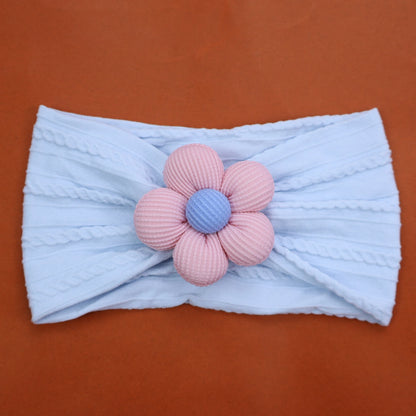 New Flower Nylon Girl Hairband Elastic Soft Baby Headband for Children Turban Headwear for Newborn Baby Kids Hair Accessories