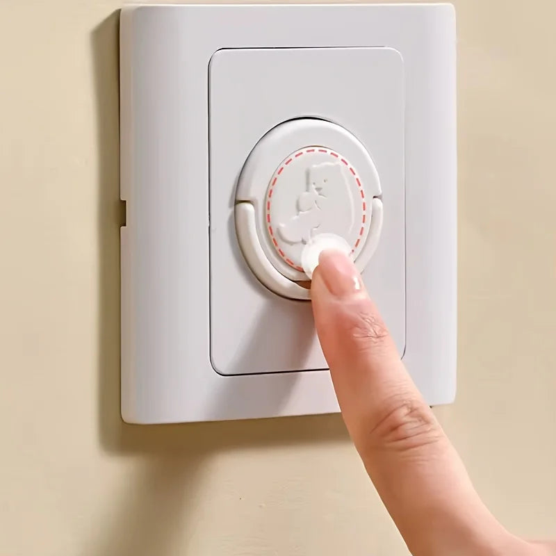 10pcs Baby Safety Socket Cover Childproof Outlet Plug Protector Anti Electric Shock Power Socket Hole Protection Cap