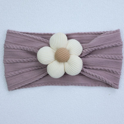 New Flower Nylon Girl Hairband Elastic Soft Baby Headband for Children Turban Headwear for Newborn Baby Kids Hair Accessories
