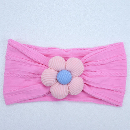 New Flower Nylon Girl Hairband Elastic Soft Baby Headband for Children Turban Headwear for Newborn Baby Kids Hair Accessories