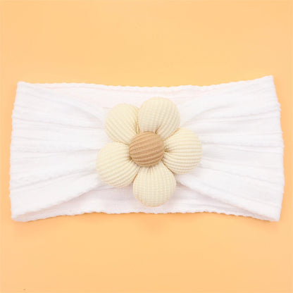 New Flower Nylon Girl Hairband Elastic Soft Baby Headband for Children Turban Headwear for Newborn Baby Kids Hair Accessories