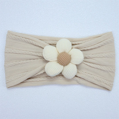 New Flower Nylon Girl Hairband Elastic Soft Baby Headband for Children Turban Headwear for Newborn Baby Kids Hair Accessories