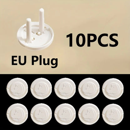 10pcs Baby Safety Socket Cover Childproof Outlet Plug Protector Anti Electric Shock Power Socket Hole Protection Cap